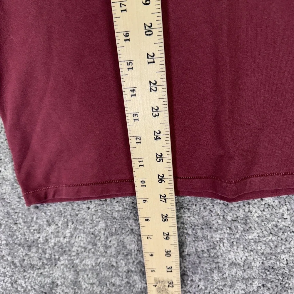 Banana Republic Shirt Mens Medium Red 1/4 Zip Collared Stretch Polo Casual